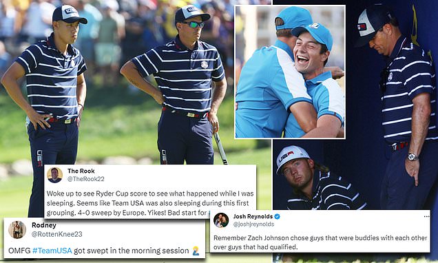 American Ryder Cup fans slam &apos;pathetic&apos; start from Team USA in Rome