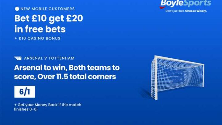 Arsenal vs Tottenham: Get £20 in free bets and £10 bonus, plus money back if the match finishes 0-0 with BoyleSports | The Sun