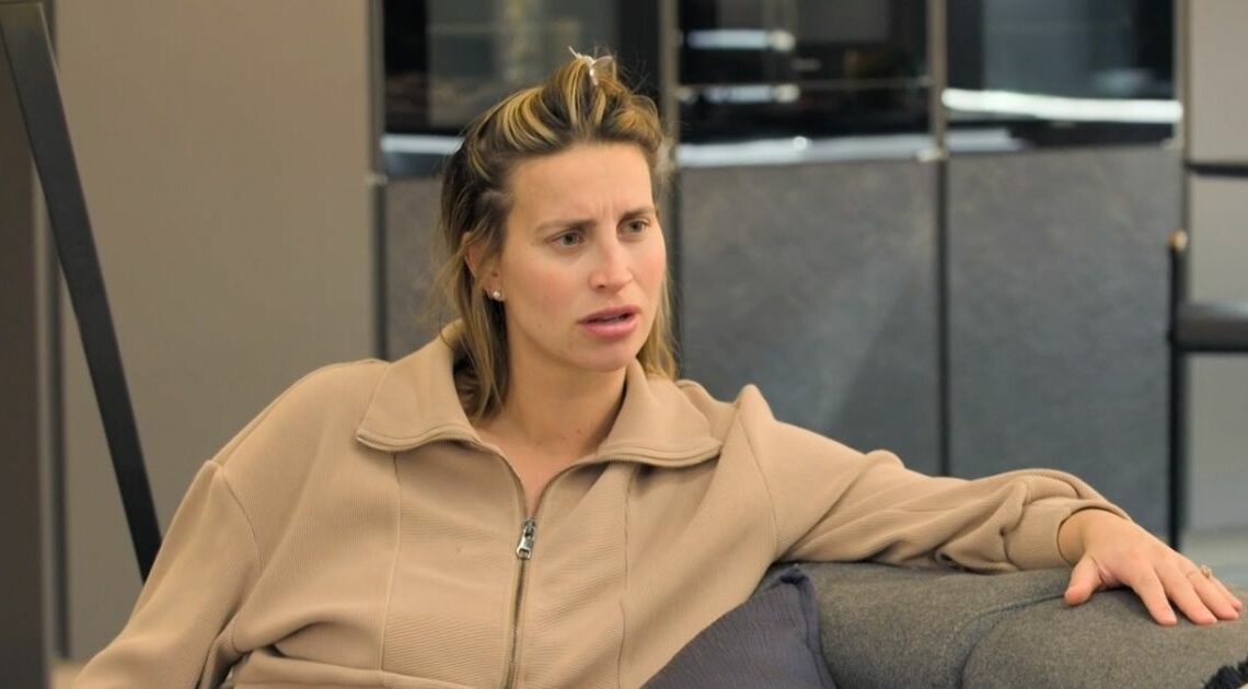 Crying Ferne McCann storms off after row with fiancé Lorri Haines over birth plan