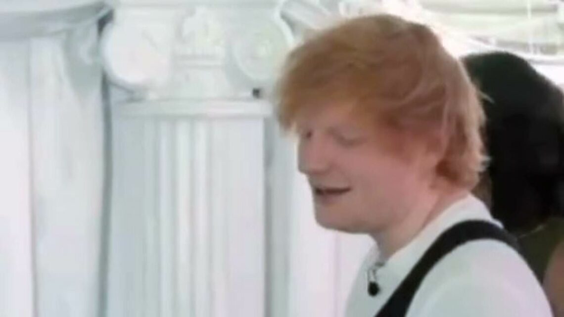 Ed Sheeran leaves a bride and groom speechless