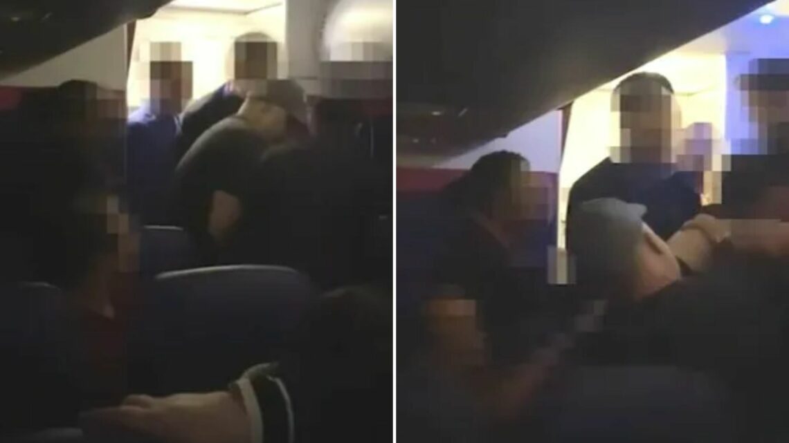 I tackled a crazed passenger as he tried to open DOOR on UK-bound flight – I had to headlock him as he was hogtied | The Sun