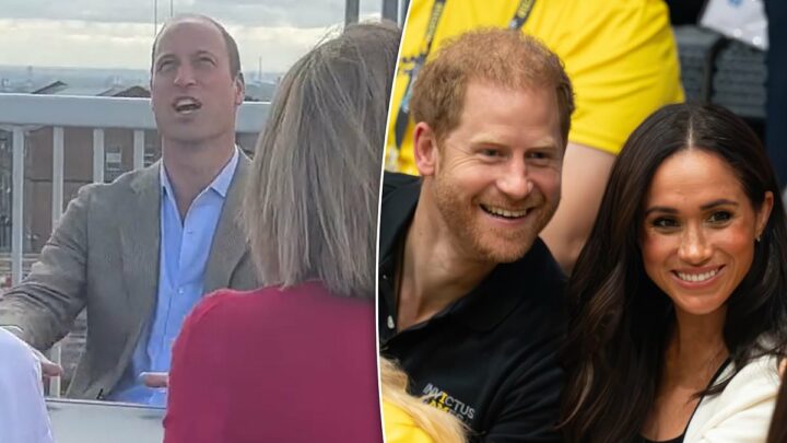 Prince of Wales visits a London building site to discuss mental health