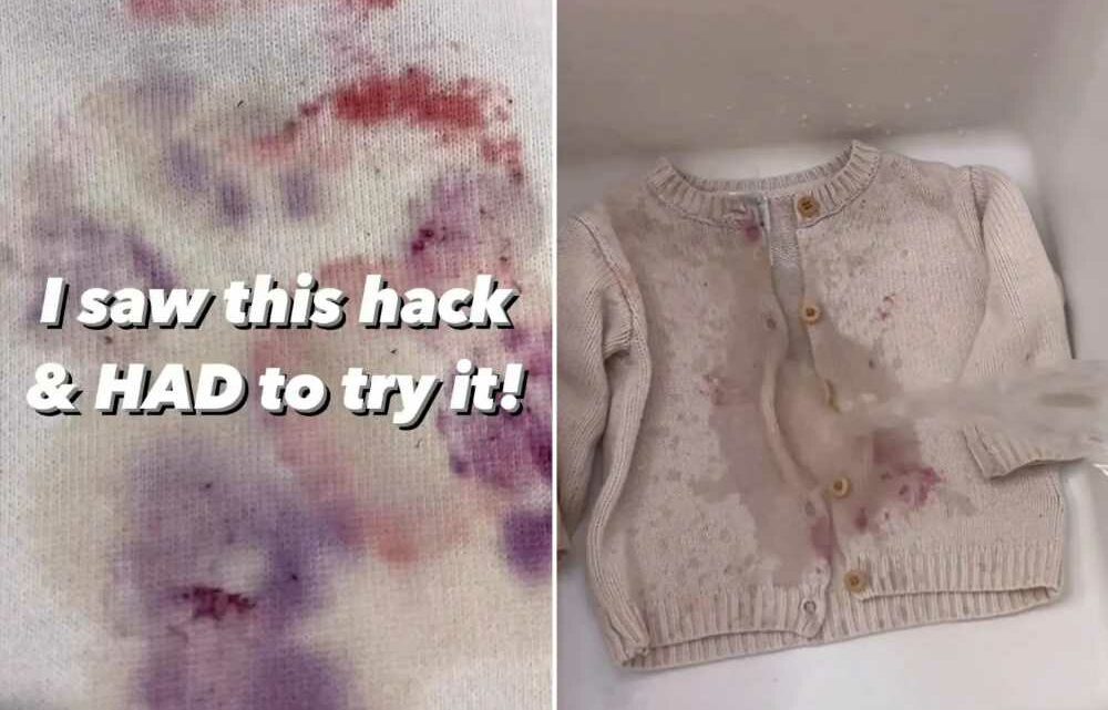 The 30-second hack that instantly removes stains with JUST water – it's an absolute ‘game changer’ | The Sun