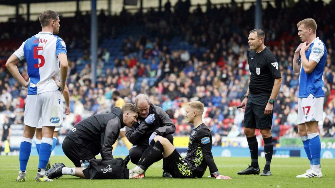 Blackburn vs Leicester delayed after Aynsley Pears suffers nasty injury following horror collision with Jamie Vardy | The Sun