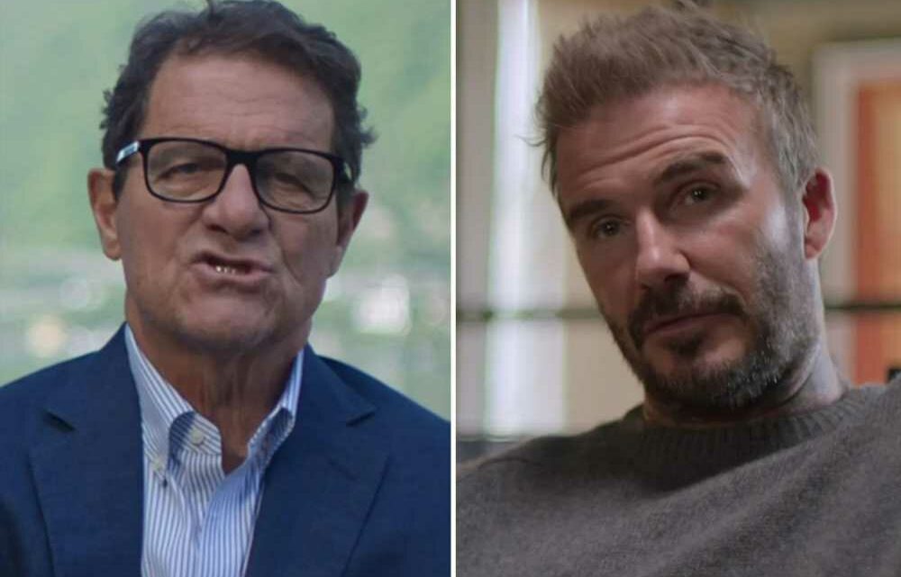 Fabio Capello brutally ended David Beckham's Real Madrid career with 8-word message that broke England legend's heart | The Sun