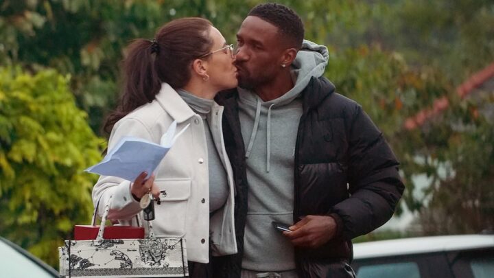 Jermain Defoe spotted kissing his new lover outside five-star hotel