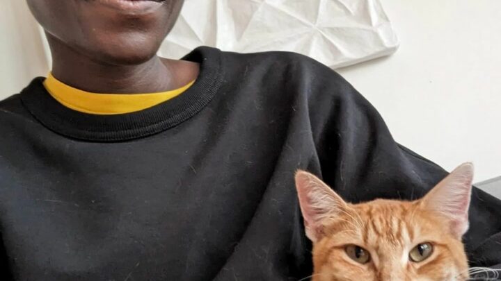 Lupita Nyong’o adopted a big orange tomcat to help her through a breakup