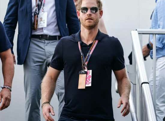 Prince Harry was a guest of Mercedes at the United States Grand Prix in Austin