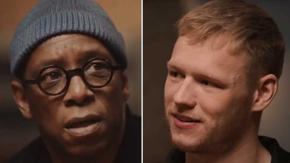 Fans say 'Ramsdale's days were numbered' after interview with Ian Wright that left Arsenal legend looking shocked | The Sun