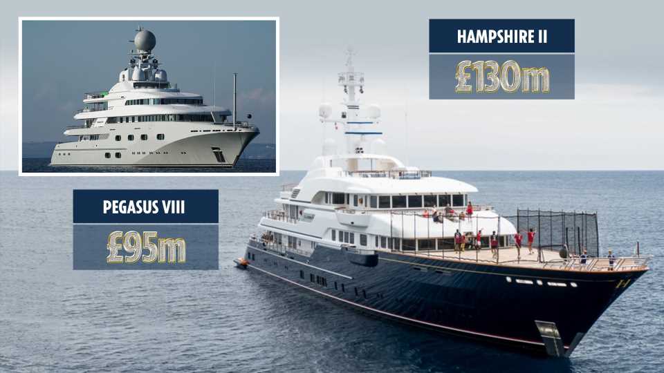 Inside football owners' spectacular superyachts, including one £95m vessel with a nightclub and tequila cellar | The Sun