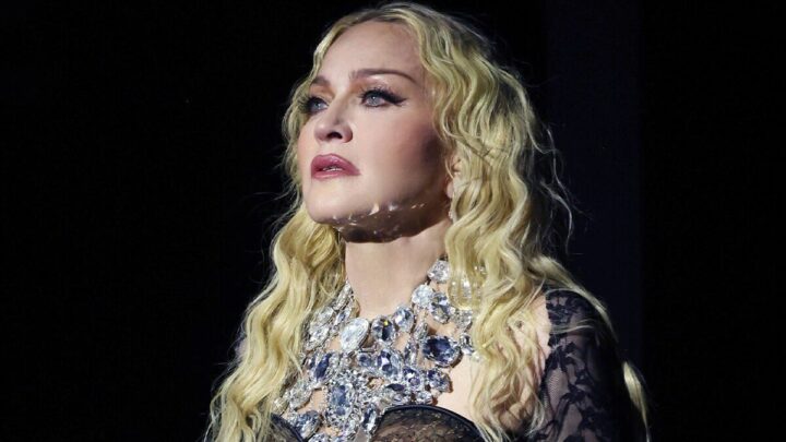 Madonna pokes fun at the Pope again with controversial hoodie on stage