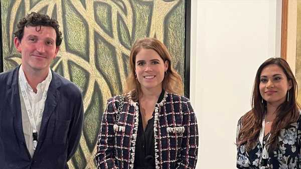 Princess Eugenie stuns in a tweed Chanel blazer in Abu Dhabi