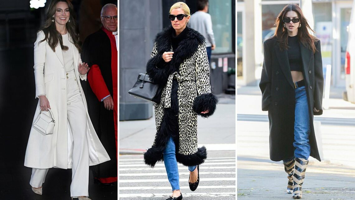 From bold colors to oversize silhouettes, statement-making coat trends