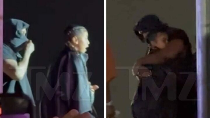 North West Raps On Kanye West's 'Vultures' Album, Bianca Censori Watches Kids at Party