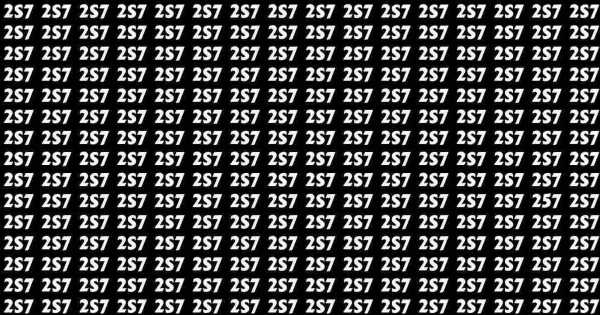 Only people with sharp eyes can see number 257 within 8 secs in optical illusion